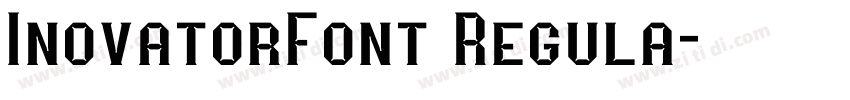 InovatorFont Regula字体转换